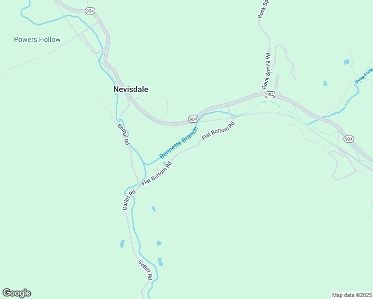 map of restaurants, bars, coffee shops, grocery stores, and more near Flat Bottom Road in Whitley County