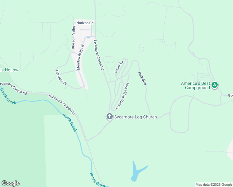 map of restaurants, bars, coffee shops, grocery stores, and more near 176 Country Ridge Way in Branson