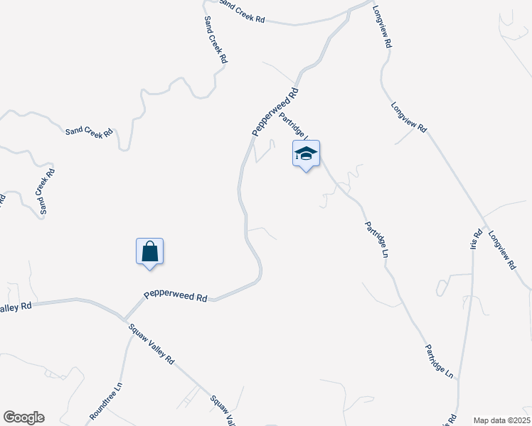 map of restaurants, bars, coffee shops, grocery stores, and more near 38938 Pepperweed Road in Yokuts Valley