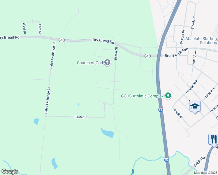 map of restaurants, bars, coffee shops, grocery stores, and more near 41 Wyatt Street in Emporia