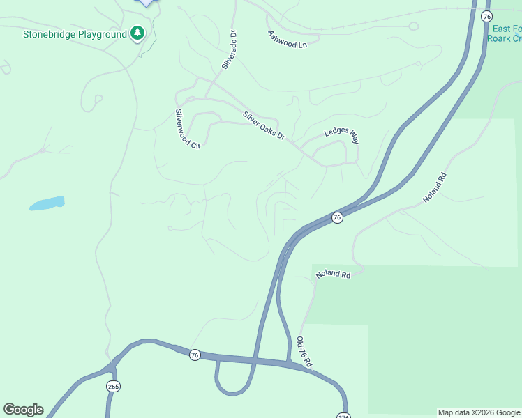 map of restaurants, bars, coffee shops, grocery stores, and more near 1241 Golf Drive in Reeds Spring