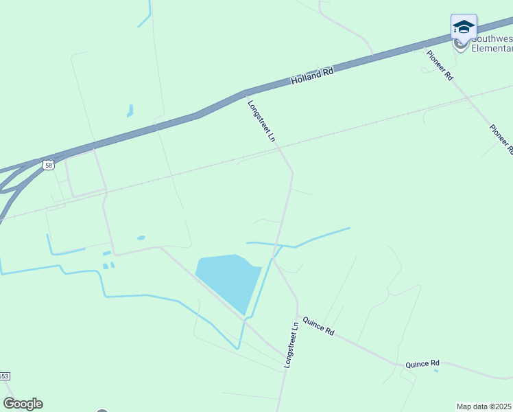 map of restaurants, bars, coffee shops, grocery stores, and more near 241 Longstreet Lane in Suffolk
