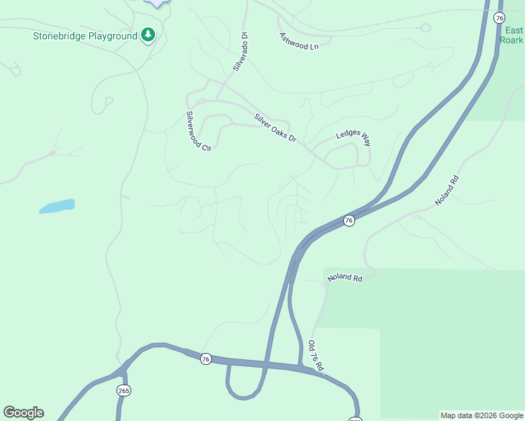 map of restaurants, bars, coffee shops, grocery stores, and more near 1241 Golf Drive in Reeds Spring
