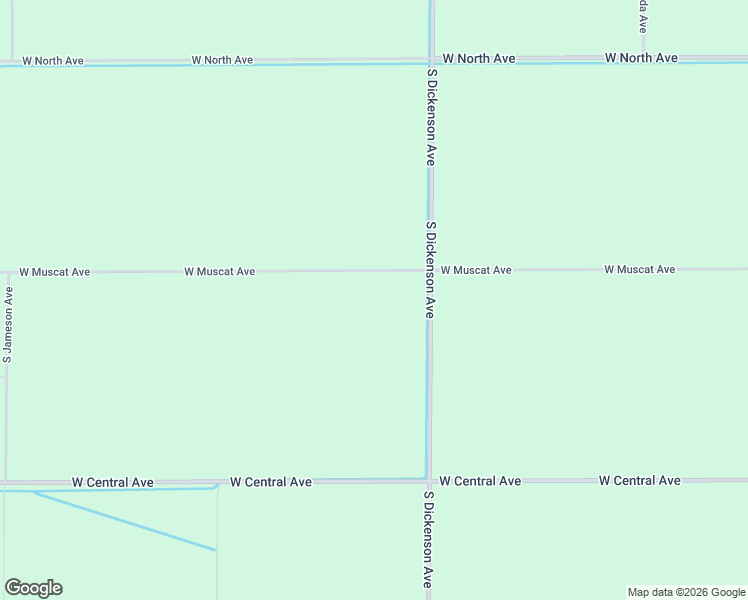 map of restaurants, bars, coffee shops, grocery stores, and more near 3553 South Dickenson Avenue in Fresno