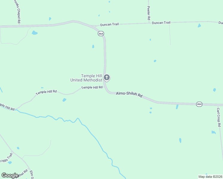 map of restaurants, bars, coffee shops, grocery stores, and more near 3545-3837 Almo-Shiloh Road in Almo