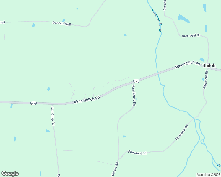 map of restaurants, bars, coffee shops, grocery stores, and more near 2404 Almo-Shiloh Road in Dexter