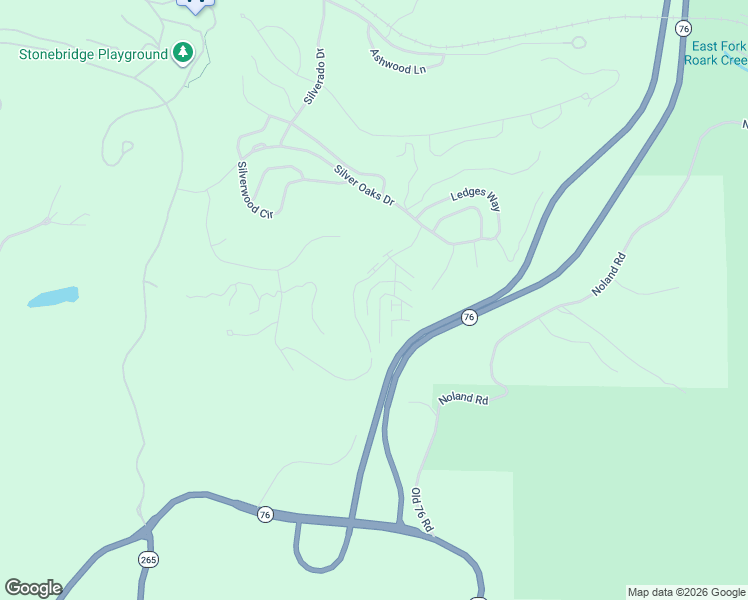 map of restaurants, bars, coffee shops, grocery stores, and more near 7 Par Lane in Branson West