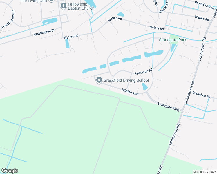map of restaurants, bars, coffee shops, grocery stores, and more near 1401 Hillside Avenue in Chesapeake