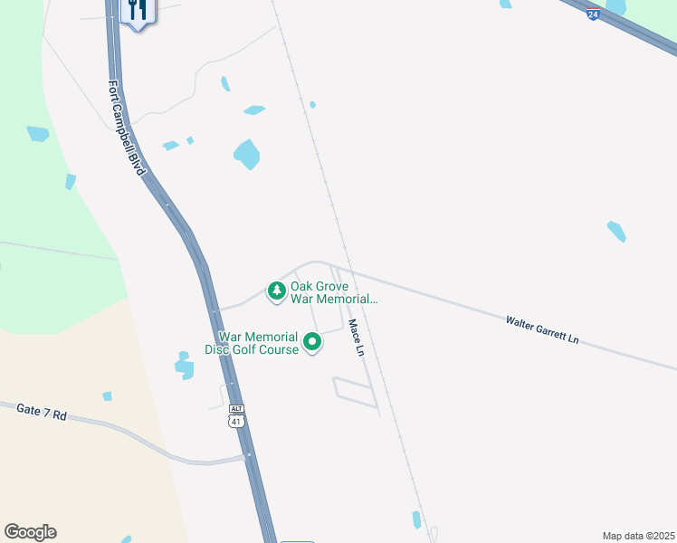 map of restaurants, bars, coffee shops, grocery stores, and more near 426-498 Walter Garrett Ln in Oak Grove