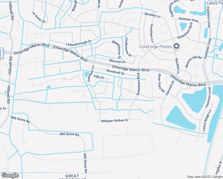 map of restaurants, bars, coffee shops, grocery stores, and more near 1204 Rixtown Court in Chesapeake