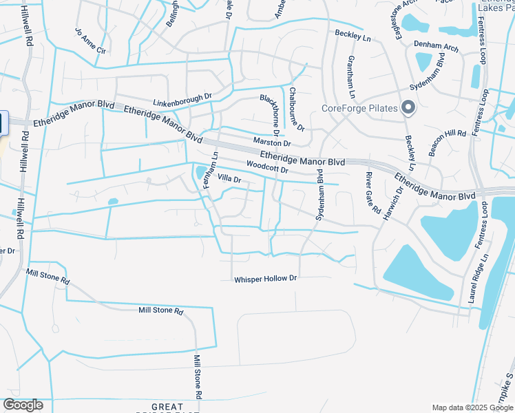 map of restaurants, bars, coffee shops, grocery stores, and more near 1204 Rixtown Court in Chesapeake