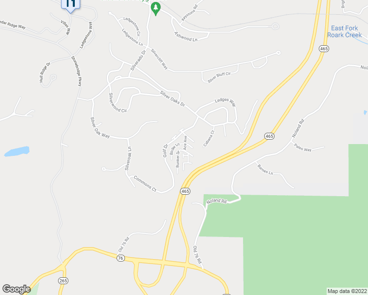 map of restaurants, bars, coffee shops, grocery stores, and more near 9 Bunker Drive in Reeds Spring