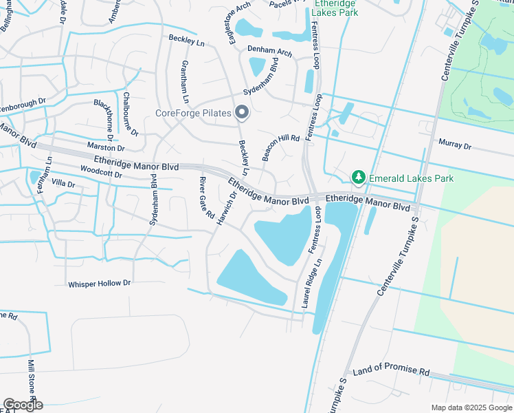 map of restaurants, bars, coffee shops, grocery stores, and more near 1306 Old Coach Road in Chesapeake