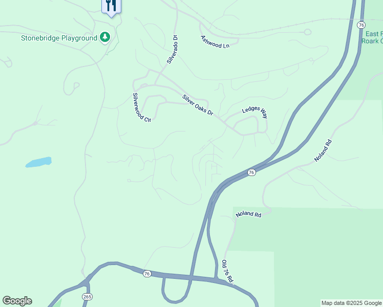 map of restaurants, bars, coffee shops, grocery stores, and more near 1211 Golf Drive in Branson West