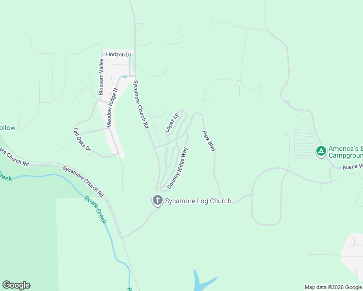 map of restaurants, bars, coffee shops, grocery stores, and more near 188 Country Ridge Way in Branson
