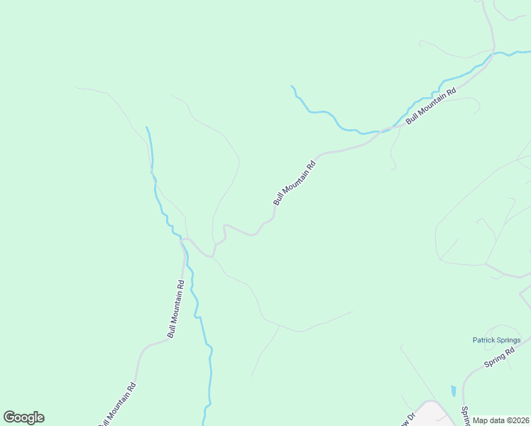 map of restaurants, bars, coffee shops, grocery stores, and more near Bull Mountain Road in Patrick Springs