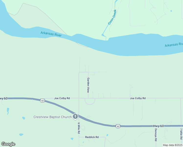 map of restaurants, bars, coffee shops, grocery stores, and more near 6118 Knox Road in Ponca City