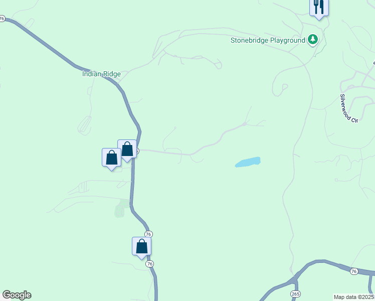 map of restaurants, bars, coffee shops, grocery stores, and more near 239 Notch Lane in Branson West
