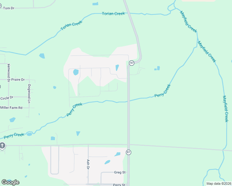 map of restaurants, bars, coffee shops, grocery stores, and more near 2335 Kentucky 97 in Mayfield