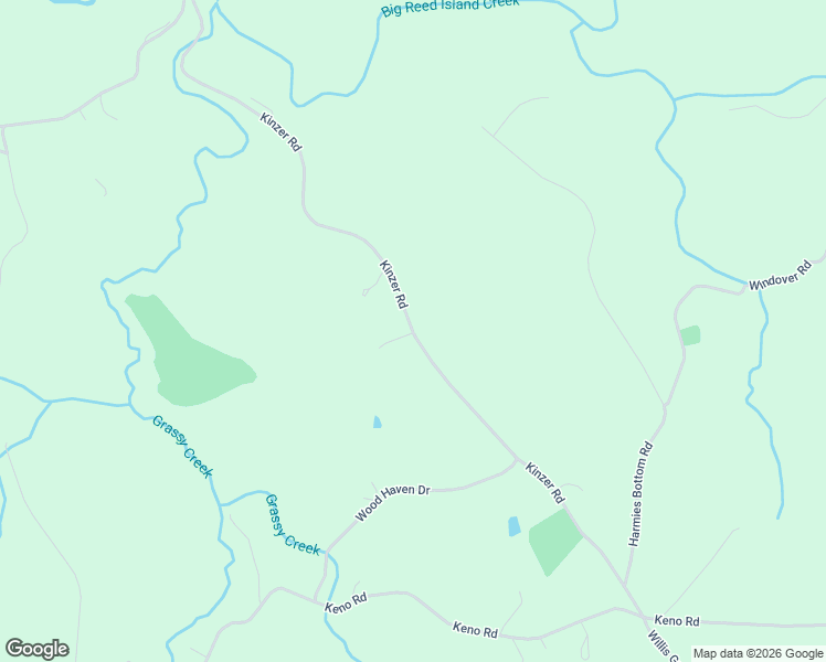 map of restaurants, bars, coffee shops, grocery stores, and more near Kinzer Road in Laurel Fork