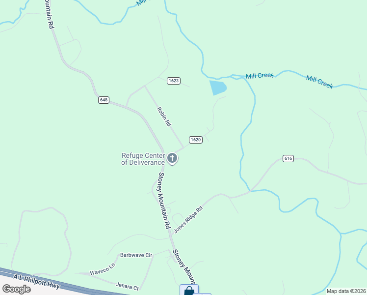 map of restaurants, bars, coffee shops, grocery stores, and more near 101 Falcon Road in Martinsville