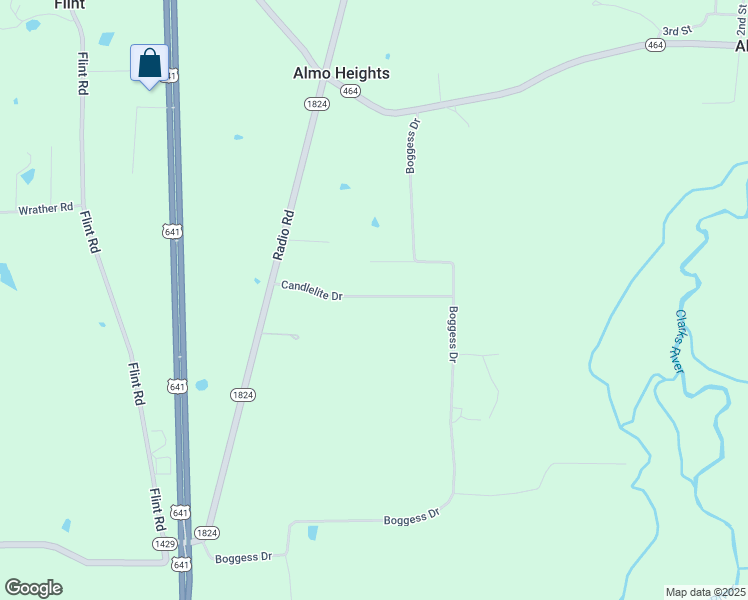 map of restaurants, bars, coffee shops, grocery stores, and more near 218-498 Candlelite Drive in Almo
