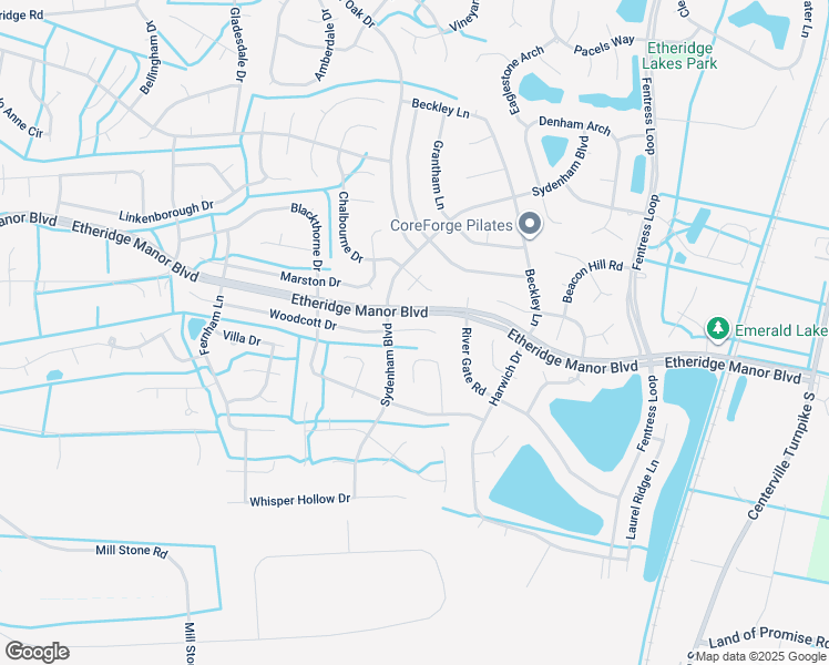 map of restaurants, bars, coffee shops, grocery stores, and more near 909 Woodcott Drive in Chesapeake