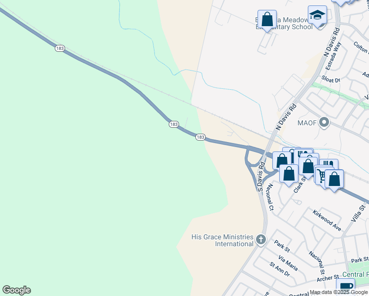 map of restaurants, bars, coffee shops, grocery stores, and more near 1202 Castroville Road in Salinas