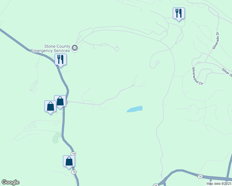map of restaurants, bars, coffee shops, grocery stores, and more near 467 Notch Lane in Reeds Spring