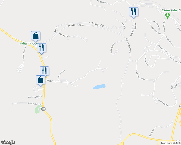 map of restaurants, bars, coffee shops, grocery stores, and more near 496 Notch Lane in Branson West