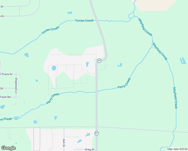 map of restaurants, bars, coffee shops, grocery stores, and more near 2271 Kentucky 97 in Mayfield
