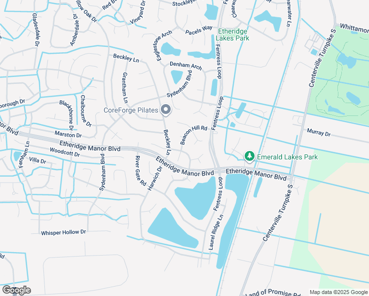 map of restaurants, bars, coffee shops, grocery stores, and more near 717 Beacon Hill Road in Chesapeake