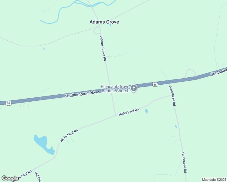 map of restaurants, bars, coffee shops, grocery stores, and more near 7221 Southampton Parkway in Drewryville