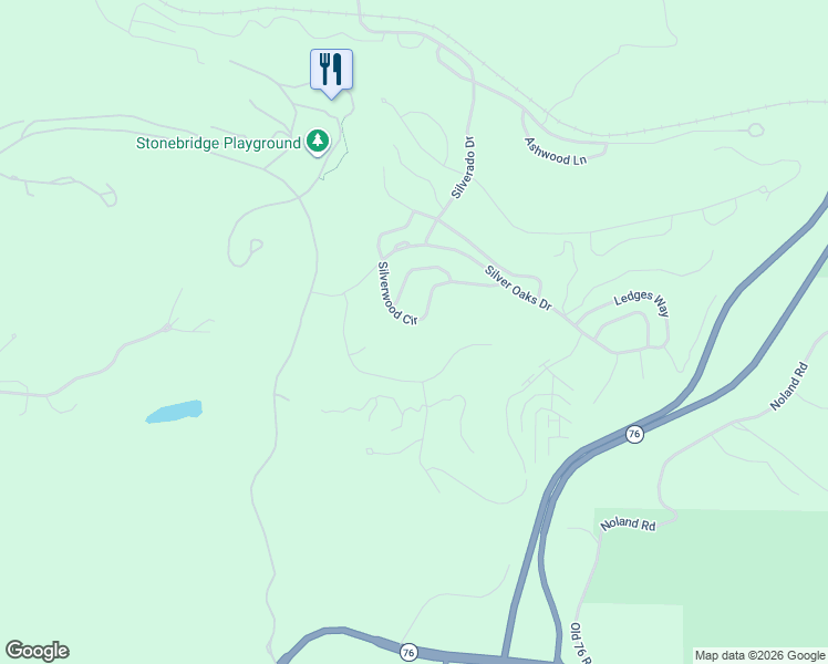 map of restaurants, bars, coffee shops, grocery stores, and more near 140-418 Silverwood Circle in Reeds Spring