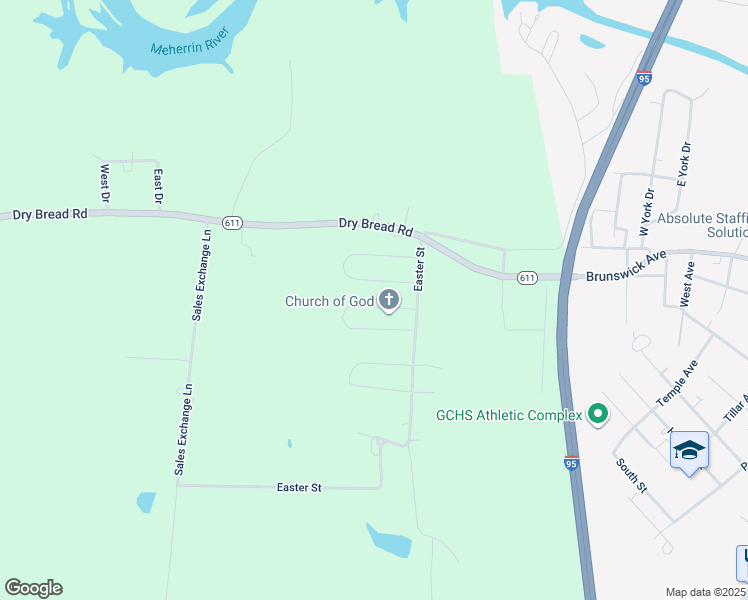 map of restaurants, bars, coffee shops, grocery stores, and more near 75 Ellington Street in Emporia