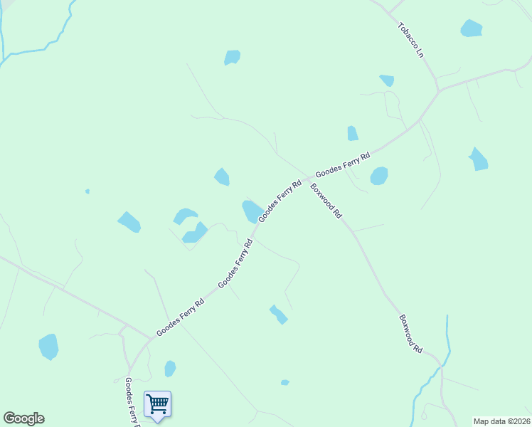 map of restaurants, bars, coffee shops, grocery stores, and more near 4056 Goodes Ferry Road in South Hill