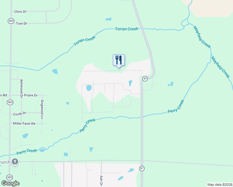 map of restaurants, bars, coffee shops, grocery stores, and more near 78 Mallard Cove in Mayfield