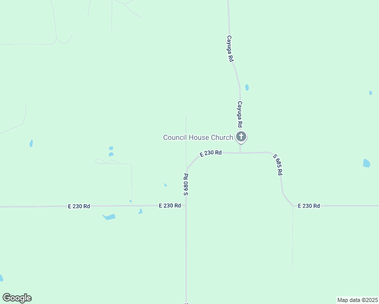 map of restaurants, bars, coffee shops, grocery stores, and more near 23000 South 680 Road in Wyandotte