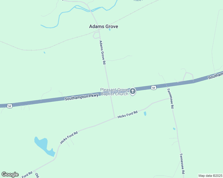map of restaurants, bars, coffee shops, grocery stores, and more near 7213 Southampton Parkway in Drewryville