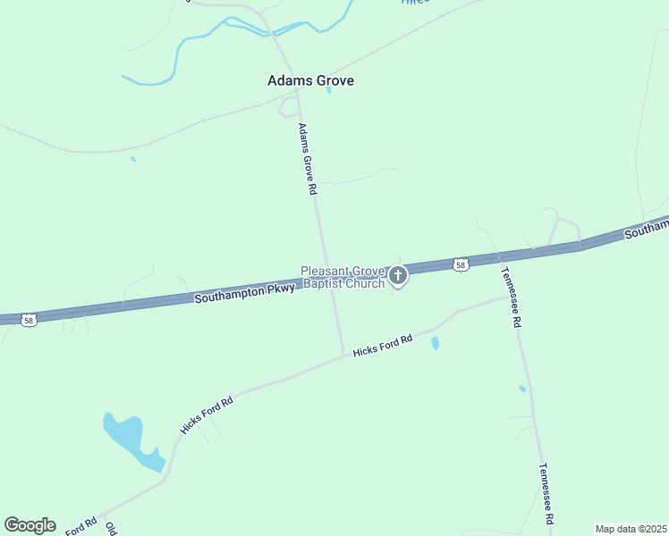 map of restaurants, bars, coffee shops, grocery stores, and more near 7213 Southampton Parkway in Drewryville