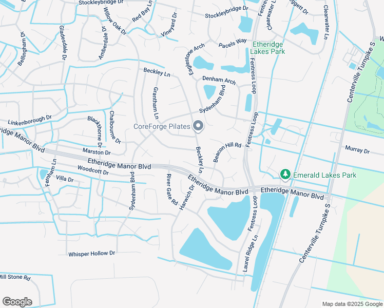 map of restaurants, bars, coffee shops, grocery stores, and more near 1044 Baydon Lane in Chesapeake
