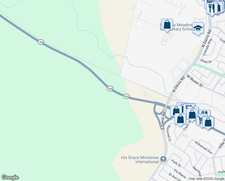 map of restaurants, bars, coffee shops, grocery stores, and more near 16-36 Castroville Road in Salinas