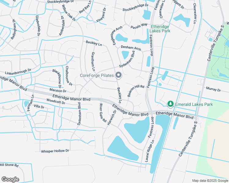 map of restaurants, bars, coffee shops, grocery stores, and more near 1044 Baydon Lane in Chesapeake