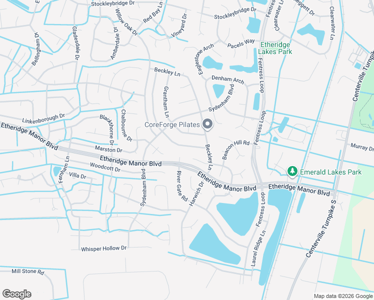 map of restaurants, bars, coffee shops, grocery stores, and more near 1029 Baydon Lane in Chesapeake