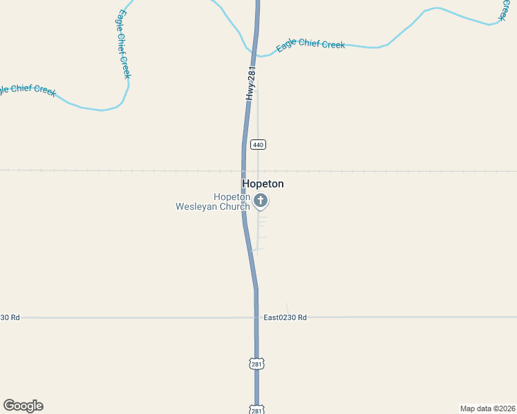 map of restaurants, bars, coffee shops, grocery stores, and more near 19456 County Road 440 in Hopeton