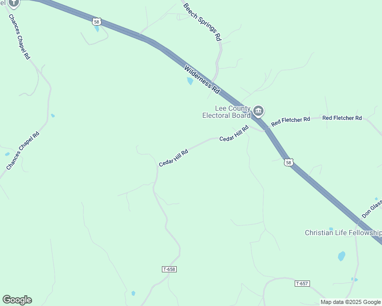 map of restaurants, bars, coffee shops, grocery stores, and more near 507 Cedar Hill Road in Jonesville