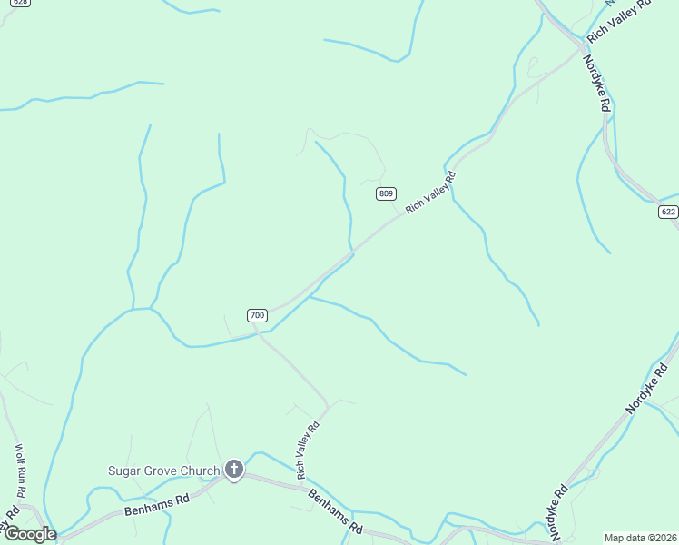 map of restaurants, bars, coffee shops, grocery stores, and more near 8788 Rich Valley Road in Bristol