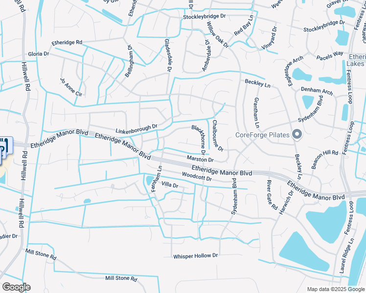 map of restaurants, bars, coffee shops, grocery stores, and more near 628 Marston Drive in Chesapeake