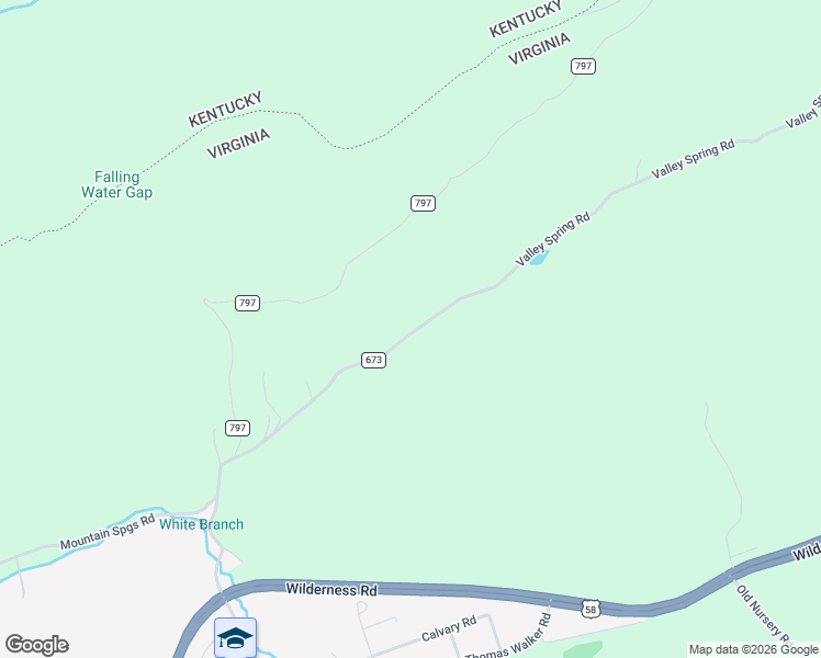 map of restaurants, bars, coffee shops, grocery stores, and more near State Road 673 in Rose Hill