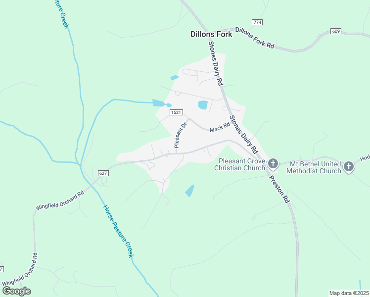 map of restaurants, bars, coffee shops, grocery stores, and more near 1-93 Davis Road in Martinsville